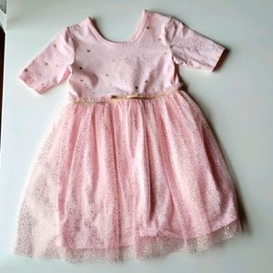 Hanna Andersson girls size 4 pink tulle dress